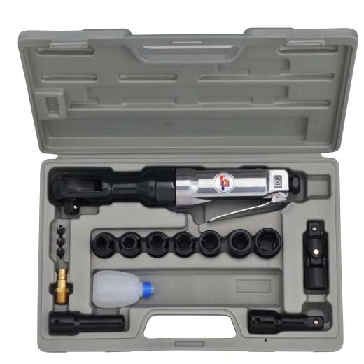 GISON Pneumatic Ratchet Wrench Kit, 1/2", GP-856BK